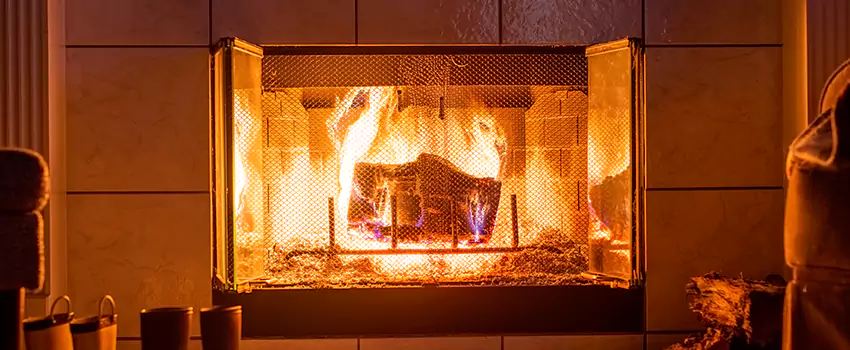 Mendota Hearth Landscape Fireplace Installation in Schererville, Indiana