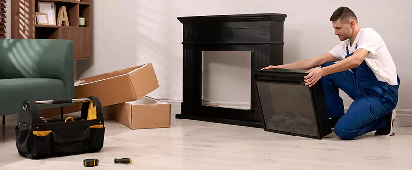 Old Rusted Metal Fireplace Repair And Replacement in Schererville, IN